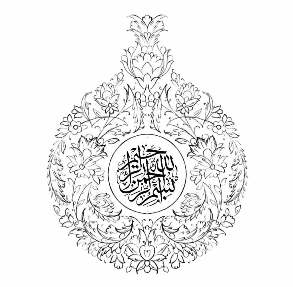 آموزش تذهیب شبنم پاک مزد در آخونی تبریز