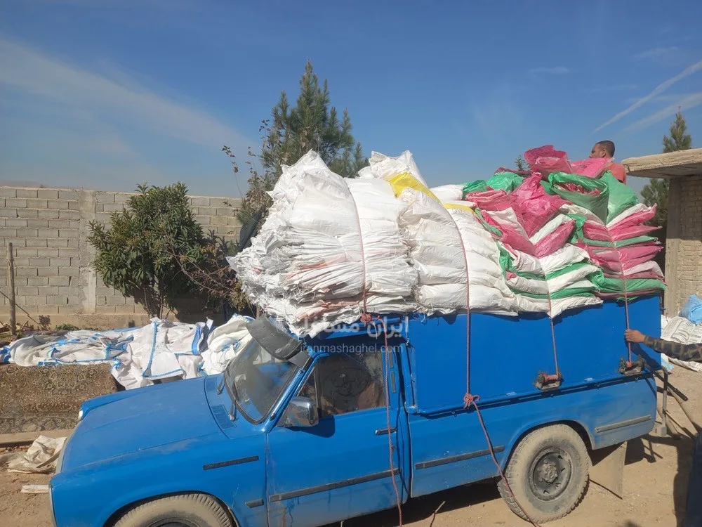 خرید و فروش گونی پلاستیکی استوک و دست دوم درحدنو جوکار در شیراز