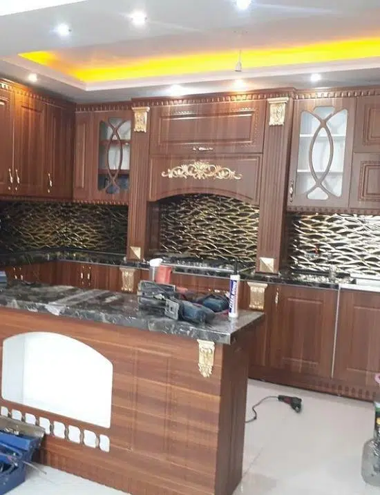 کابینت و دکوراسیون برگ سبز