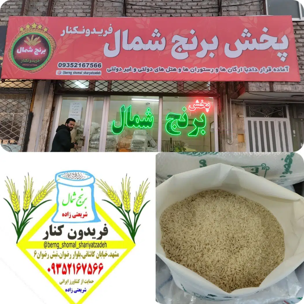 پخش برنج فریدونکنار شریعتی زاده